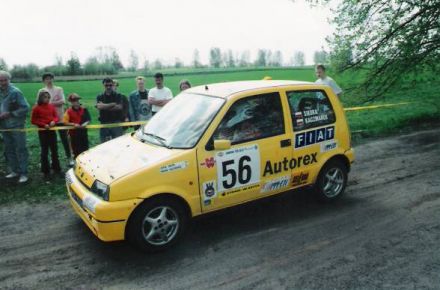 Jacek Sikora i Marek Kaczmarek - Fiat Cinquecento Sporting.